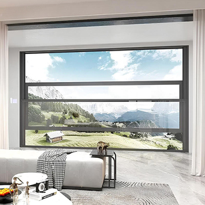 Khung hợp kim nhôm phong cách Canada lật ra cửa sổ thương mại sử dụng thanh chống khí đi qua cửa sổ mái hiên bên ngoài cửa sổ - Product Image 4