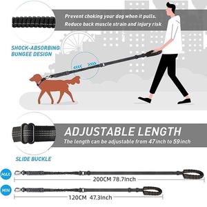Correa de Adiestramiento para Perros OEM, Resistente, Fuerte, Reflectante, Ajustable, Táctica, Retráctil, con Doble Asa y Clip para Tráfico - Product Image 6
