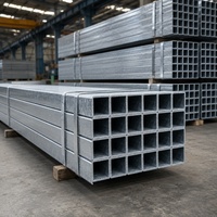 Support de montage solaire en tube carré galvanisé à la zinc cathodique et section de boîte préfabriquée pour serre 5000T en stock