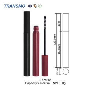 Emballage de tube de mascara mince vide rond pour le maquillage, flacon d'eye-liner, étiquette privée, conteneur de mascara de 7,5 ml, brosse personnalisée - Product Image 2