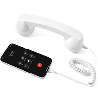 Earphone Musik Berkabel Earpiece Telepon Tipe C Retro untuk Ponsel Populer Tiktok Kit Mobil Kompatibel dengan Bluetooth