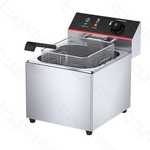 Best Quality Electric 6L+6L Deep <b>Fryers</b> Commercial 2 Tank 2 Baskets Chicken Pressure <b>Fryer</b> for Bakery Equipment - Product Image 3
