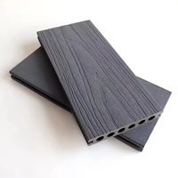 Revêtement de terrasse en WPC imperméable, anti-UV, ignifuge, moderne, brossé, à grain de bois durable, matériau écologique, antidérapant