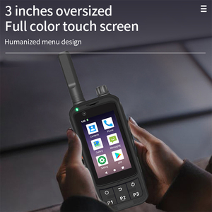 ETMY 4G Zello Lte Wcdma Gsm Pantalla táctil Poc Teléfono celular 100 Km Radio bidireccional Android <span class=keywords><strong>Walkie</strong></span> <span class=keywords><strong>Talkie</strong></span> Teléfono con tarjeta <span class=keywords><strong>SIM</strong></span> - Product Image 3
