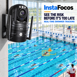 Système de prévention des noircoulements par IA, caméra IP WiFi 6, zoom optique 100x, surveillance intelligente IP68, CMOS 12MP, grand angle 140° pour piscine - Product Image 2