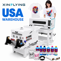 Imprimante DTF XinFlying A2 avec secoueur de poudre et système de séchage rouleau à rouleau compatible, expédition depuis CA/NJ USA, service technique local disponible