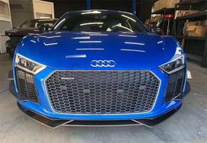 2017-19 becquet de séparateur de lèvre de pare-chocs avant en Fiber de carbone de style LANOUT pour Audi <span class=keywords><strong>R8</strong></span> <span class=keywords><strong>V10</strong></span> <span class=keywords><strong>PLUS</strong></span> - Product Image 6