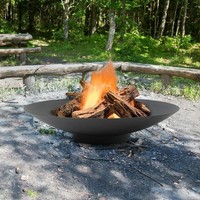 Große Feuerstelle aus Corte stahl Feuerschale Außen pool Feuer-und Wasserschale