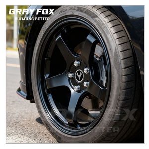 Grayfox ล้อเว้าลึกปลอมแปลงสีดำเงาแบบสั่งทำใหม่5x11 18-22นิ้ว2/114.3สำหรับ Audi <span class=keywords><strong>Te37</strong></span>/<span class=keywords><strong>Nismo</strong></span> V1/G35/G37 370Z V1 <span class=keywords><strong>Nismo</strong></span> 5 - Product Image 2