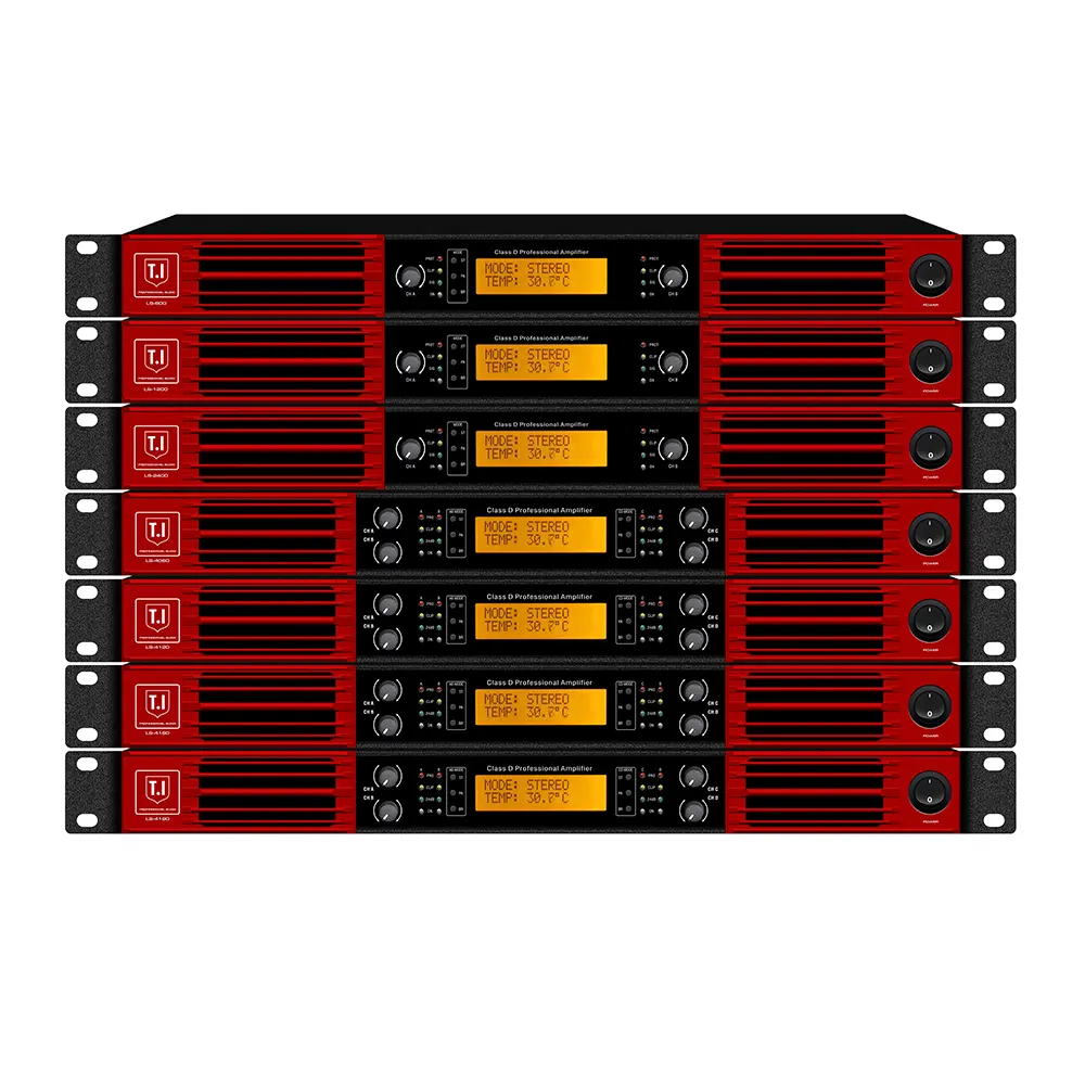 Toptan LS serisi dijital 1U güç amplifikatörü hoparlör aksesuarları kilise için ses ekipmanı ses amplifikatörleri