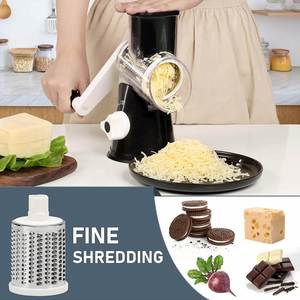Kitchen Tools & Gadgets <b>Vegetable</b> <b>Cutter</b> Potato <b>Cutter</b> Round Rotary Cheese Grater Multifunctional Machine With Handle Utensils - Product Image 2