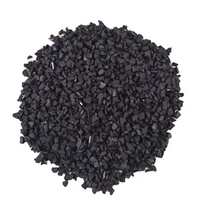 Elastic reciclado SBR preto cor borracha grânulos