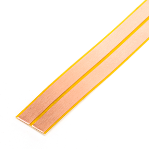 Fil électrique plat en cuivre adhésif fin 100V 10 ampères 2 conducteurs <span class=keywords><strong>sous</strong></span> le tapis et à coller au mur - Product Image 1