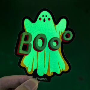 Pegatinas Luminosas de Fantasmas de Vinilo para Halloween - Brillan en la Oscuridad para Decoración de Fiestas - Product Image 4