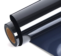 Feuille de plastique à bas prix, épaisseur 0,5 mm, finition brillante mate noire, feuilles rigides en PVC pour l'impression