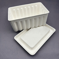 Boîte en pulpe personnalisée, écologique et biodégradable, pour emballage sous pression humide, pour plats auto-chauffants