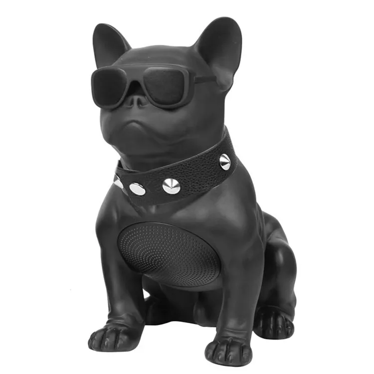 Méthode de haut-parleur sans fil M12 pour chien, grand haut-parleur bulldog avec corne de carte USB à double corne