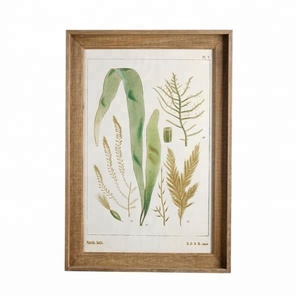 planta hojas pintura madera Rústico decoración de la pared arte para el hogar deco - Product Image 2