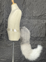 Queue de renard en fausse fourrure pelucheuse, ceinture réglable, accessoire de costume pour cosplay, fête d'anime, Halloween, jeu de rôle