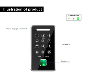 EBKN A21 Wasserdichtes Zugangs kontroll system für Außen wohnungen Standalone-Türschloss-Zugangs kontroll system - Product Image 5