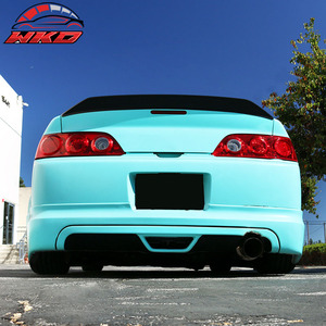 Convient pour Acura RSX 2002-2006, style Ikon, spoiler de coffre de type bec de canard, noir mat - Product Image 2