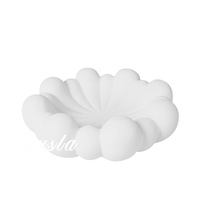 Plateau de rangement moderne et simple en résine nuageuse pour fruits, ornement décoratif pour salons, salles à manger, tables basses et décoration intérieure