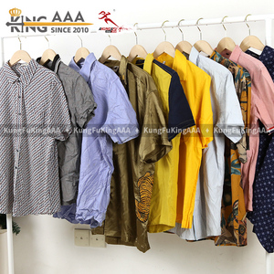 KingAAA Vente en gros de lots de chemises d'occasion pour hommes, mélangées, de marques originales, décontractées, à manches longues, en balles de 100 kg, stock de vêtements - Product Image 4