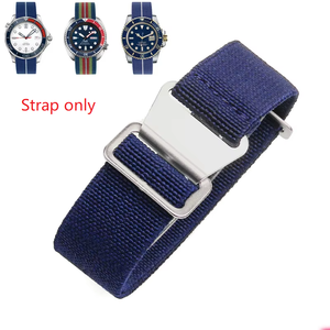 Correas de Reloj Elásticas de Nailon de 18mm/20mm/22mm, Repuesto de Tela de Paracaídas, Hebilla de Gancho y Bucle Mejorada, Correa de Reloj - Product Image 1
