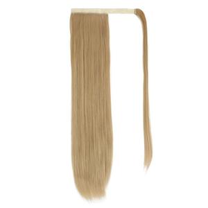 Adhesive Ponytail <b>Wig</b> Straight Synthetic Hair High Temperature Wire For Women Any Face Shape - Product Image 3