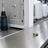 Vis de machine fraisée M3 M4 M5 M6 en acier inoxydable, tête plate Phillips 90 degrés pour boîtier de jouet
