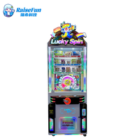 Machine d'arcade de distribution de prix rotative RaiseFun – Jeu de la chance avec distribution de boîtes mystères, collations et cadeaux – Accepte les pièces de monnaie, l'argent liquide et les cartes de crédit