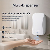Distributeur de savon moussant électrique mains libres, distributeur de savon automatique sans contact à capteur
