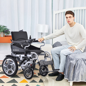 KSM-501P China Hospital Power Wheelchair with Controller Joystick and Lead-acid Battery Transport <b>Chair</b> for Handicapped Adults - Product Image 5