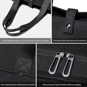 Borsa Shopper Personalizzata con Logo Stampato, Borsa Laterale per <span class=keywords><strong>Uomo</strong></span> con Cerniera per Hotel - Product Image 4