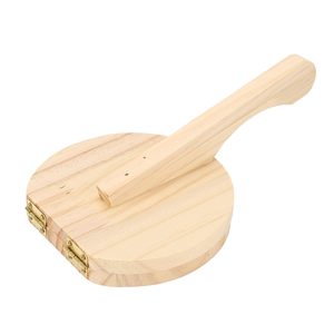 <span class=keywords><strong>Presse</strong></span> manuelle à tortillas de maïs, moule en bois de 25,4 cm pour tortillas de maïs, équipée d'un rouleau à pâtisserie, idéale pour presser la pâte pour les aliments - Product Image 5