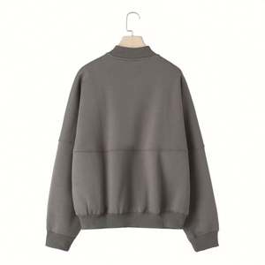 Femmes 2024 Vintage fermeture éclair Bomber veste col montant respirant Chic velours manches longues avant Logo Style décontracté automne - Product Image 2