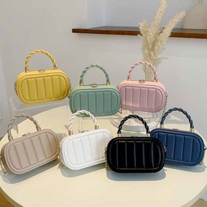 Bolso cuadrado de diseñador para mujer, bolso de mano de mujer con entramado, caja de monederos para mujer, bolsos de hombro tipo bandolera, bolsos multicolores para mujer - Product Image 1