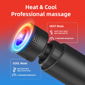 Pistola de masaje facial para relajación muscular, masajeador eléctrico recargable con calor y frío, masaje de percusión de tejido profundo - Product Image 3