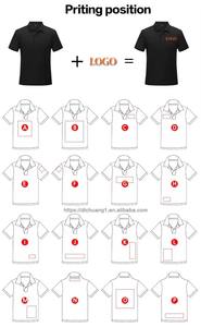 Tela de punto de poliéster con logotipo personalizado bordado, detección de agujas, 200g, vintage, antiencogimiento, servicio OEM, sólida para camisa de hombre - Product Image 3