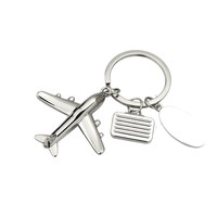 Porte-clés personnalisable en alliage de zinc, modèle d'avion J-20, cadeau commémoratif créatif