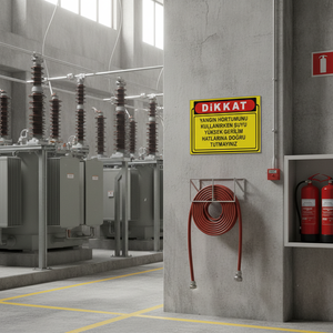 Letrero de Prohibición de Dirigir Agua a Alta Presión para Equipos y Accesorios Contra Incendios - Product Image 3