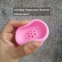 Nouvelles mini-bols à chicha en silicone de 70 cm avec rainure et 7 trous, accessoires de tabac pour narguilé, vente en gros LM-B133