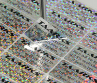 Pegatinas holográficas creativas personalizadas antifalsificación, embalaje impermeable de vinilo para teléfonos móviles y portátiles