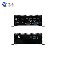 Mini PC Industrial Sin Ventilador con Doble RJ45 LAN, Doble RS232 485 COM, Intel N100, DDR4, M.2, 2 HD, Pantalla 4K, Win10/11, Computación de Borde con IA