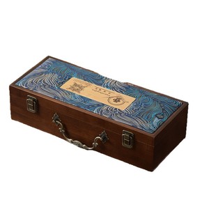Wooden Calligraphy <b>Painting</b> Box Rectangle Portable Gift Storage Case For Artwork And Jewelry - Product Image 5