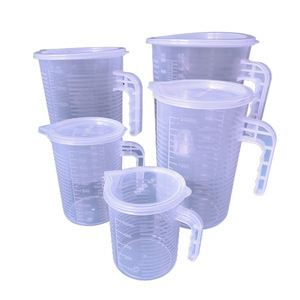 Taza Medidora de Plástico con Tapa 500ml 1000ml 2000ml 3500ml 5000ml Grado Alimenticio para Repostería Casera y Uso Comercial - Product Image 2