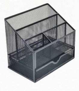 Organizador de Escritorio de Malla con Cajón, Organizadores y Accesorios de Oficina, Soporte para Papelería de Escritorio - Product Image 2