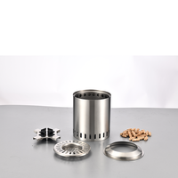 Brasero de jardin portable en acier inoxydable 304, mini, sans fumée, écologique, à bois, autoportant, finition poudrée