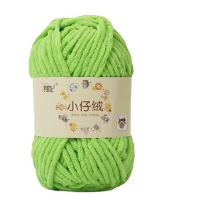 100% polyester épais moelleux velours Chenille gros fil à tricoter haute ténacité haute résistance teint motif peluche couverture fil - Product Image 4