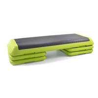 Plate-forme de fitness d'exercice de pas à pas aérobie réglable en hauteur, planche de pas aérobie pour la forme physique de gymnase